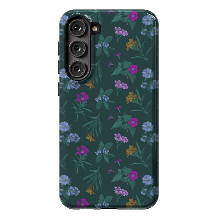 Galaxy S23 Plus StrongFit Tropical Flowers by Tishya Oedit