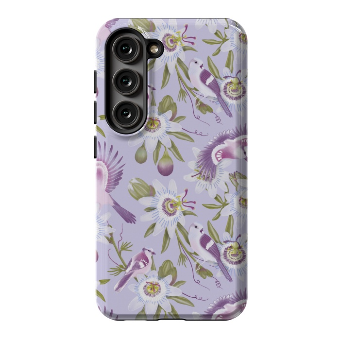 Galaxy S23 StrongFit Passion Flowers by Tishya Oedit
