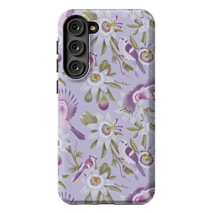 Galaxy S23 Plus StrongFit Passion Flowers by Tishya Oedit