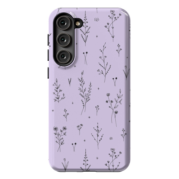 Galaxy S23 Plus StrongFit Magic Wildflowers by Anis Illustration