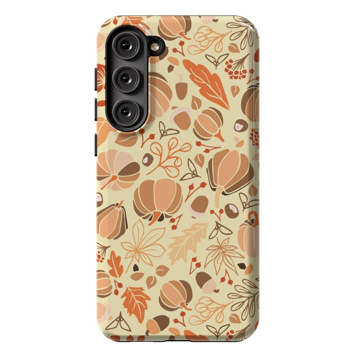 Galaxy S23 Plus StrongFit Fall Fruits in Orange and Yellow by Paula Ohreen