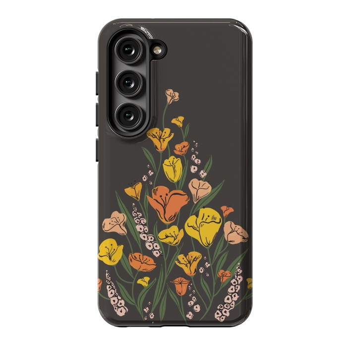 Galaxy S23 StrongFit Wild Poppies by Melissa Lee