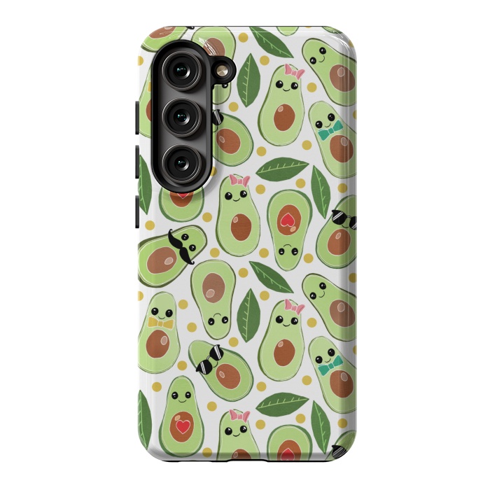 Galaxy S23 StrongFit Stylish Avocados by Tangerine-Tane