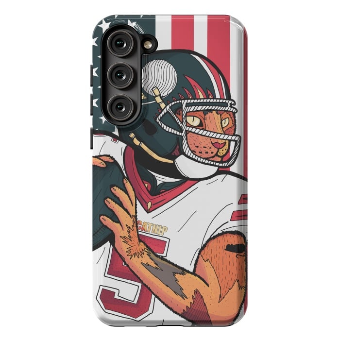 Galaxy S23 Plus StrongFit Sports Cat by Steve Wade (Swade)