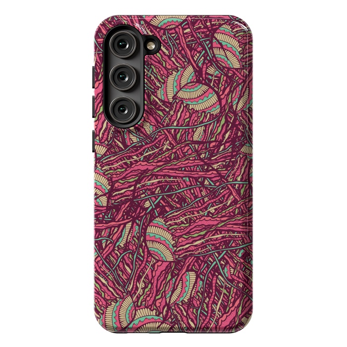 Galaxy S23 Plus StrongFit Jellyfish jungle by Steve Wade (Swade)