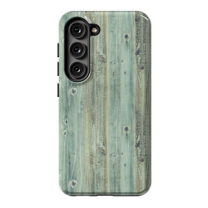 Galaxy S23 StrongFit blue wood by haroulita