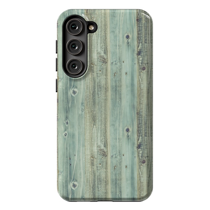 Galaxy S23 Plus StrongFit blue wood by haroulita