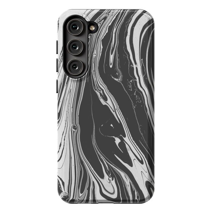 Galaxy S23 Plus StrongFit bw marble x by haroulita