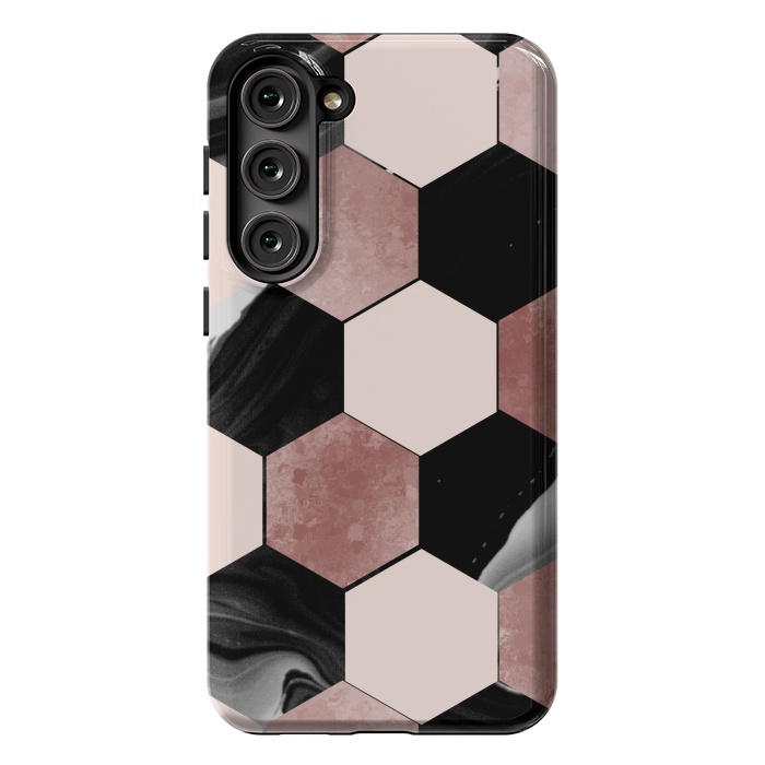 Galaxy S23 Plus StrongFit geometrical marble by haroulita