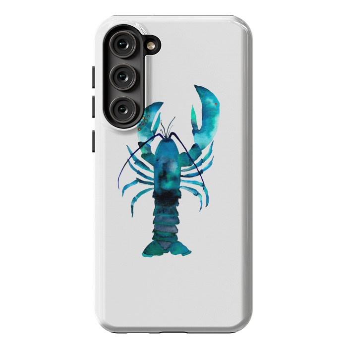 Galaxy S23 Plus StrongFit Blue Lobster by Amaya Brydon