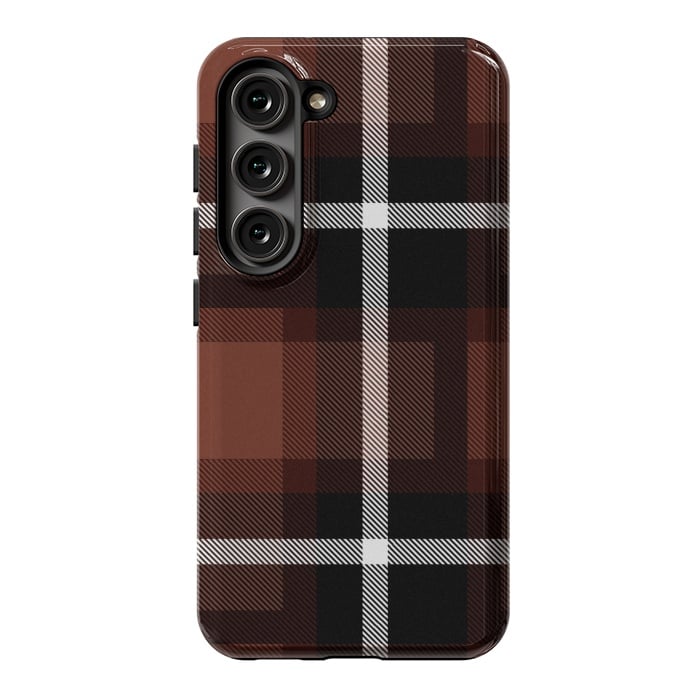 Galaxy S23 StrongFit Autumn Foliage Plaid by TMSarts
