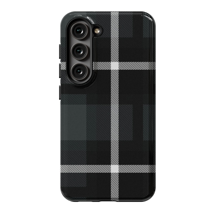 Galaxy S23 StrongFit Shadow Scottish Plaid by TMSarts
