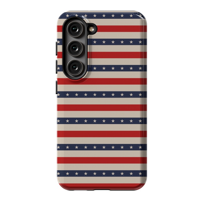 Galaxy S23 StrongFit Patriotic Pattern by TMSarts
