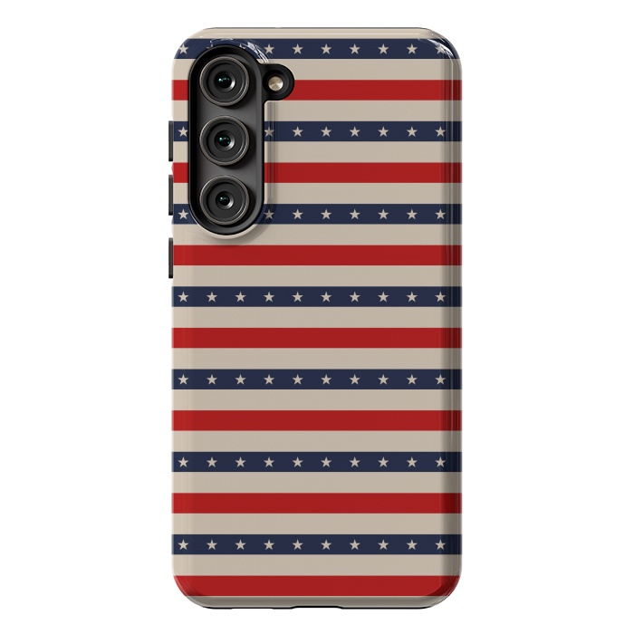 Galaxy S23 Plus StrongFit Patriotic Pattern by TMSarts