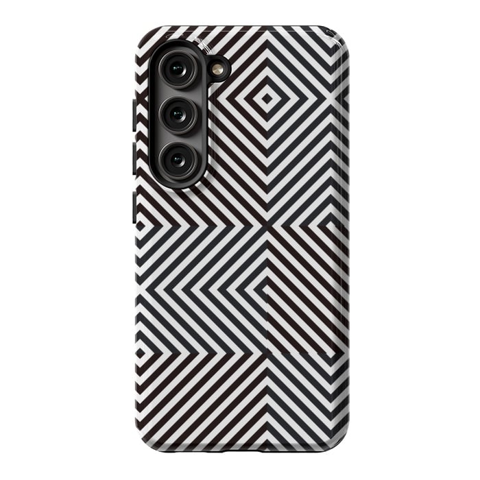 Galaxy S23 StrongFit Crossing Diagonal Stripes by TMSarts
