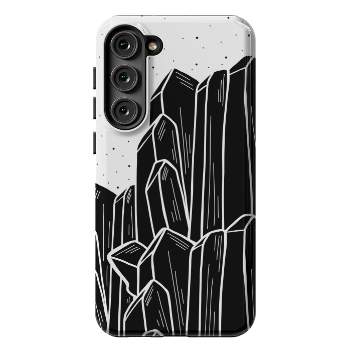 Galaxy S23 Plus StrongFit The black cystal by Steve Wade (Swade)