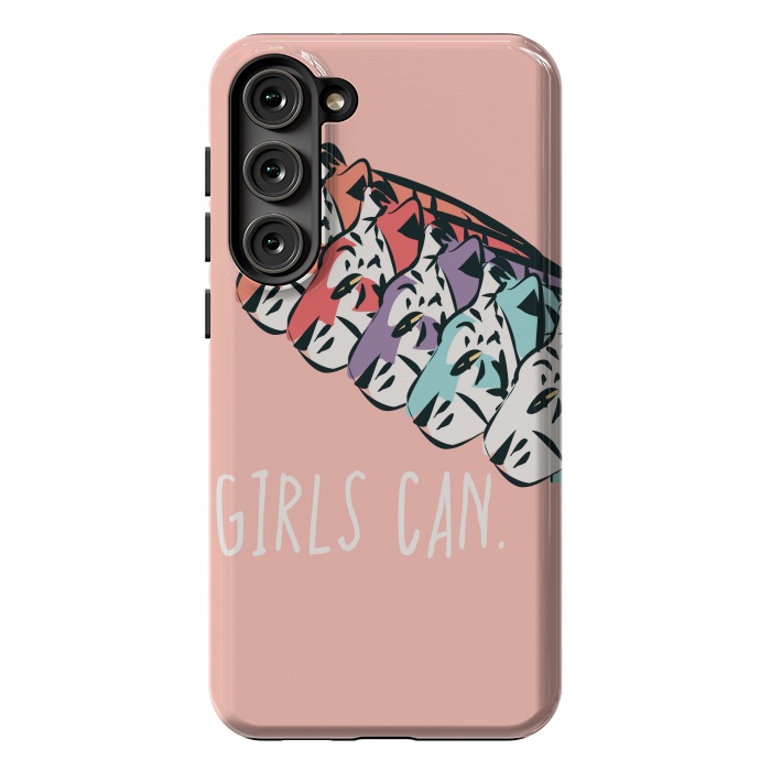 Galaxy S23 Plus StrongFit Girls can, pink by Jelena Obradovic