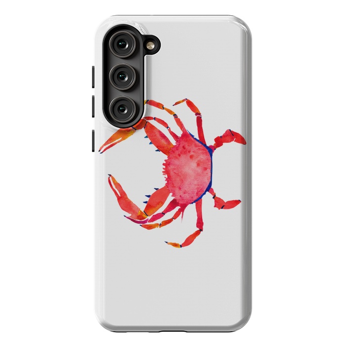 Galaxy S23 Plus StrongFit Red Crab by Amaya Brydon