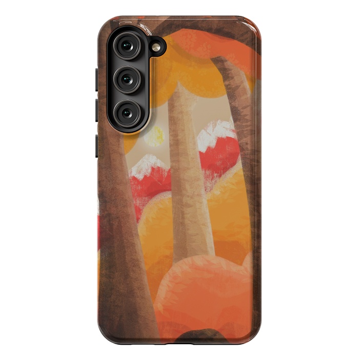 Galaxy S23 Plus StrongFit The autumn orange forest by Steve Wade (Swade)