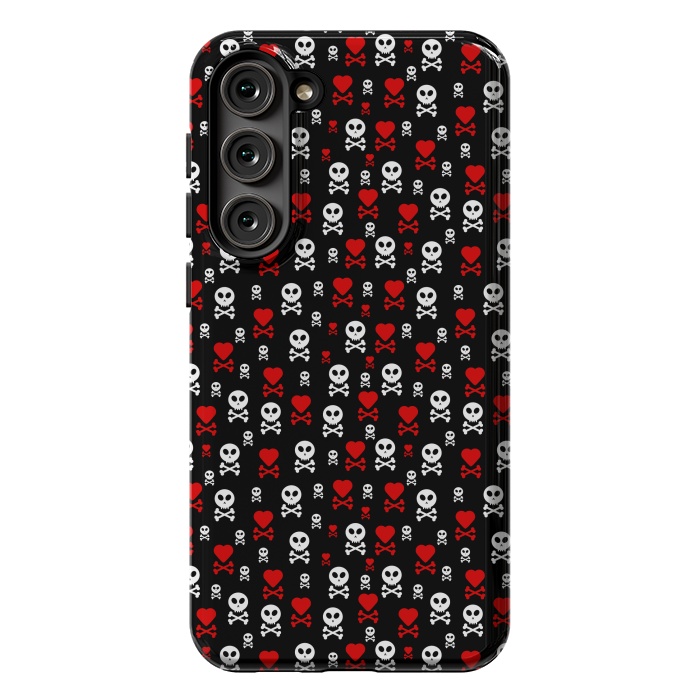 Galaxy S23 Plus StrongFit Skull Heart by TMSarts