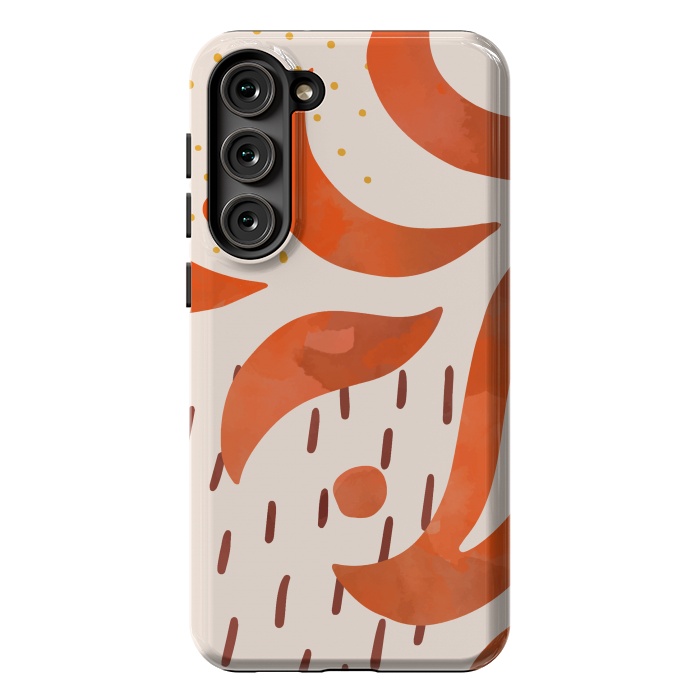 Galaxy S23 Plus StrongFit Great Orange by Creativeaxle