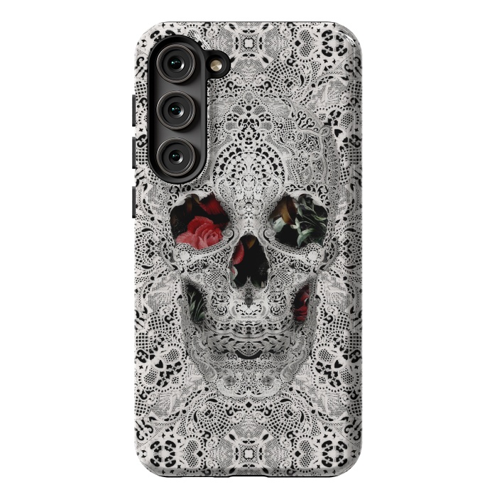 Galaxy S23 Plus StrongFit Lace Skull 2 by Ali Gulec
