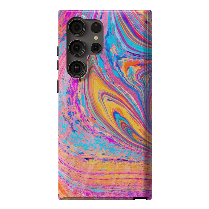 Galaxy S23 Ultra StrongFit Colorful Marbling Artwork by ArtsCase