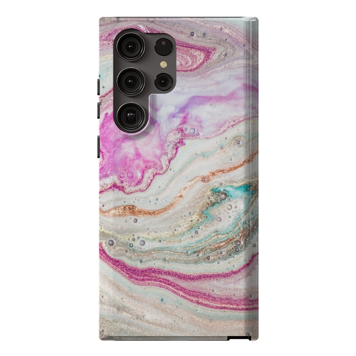 Galaxy S23 Ultra StrongFit Natural Luxury Liquid Marble by ArtsCase