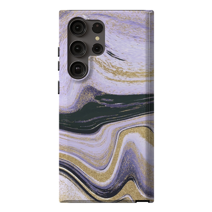 Galaxy S23 Ultra StrongFit Ink Painting Abstract Pattern by ArtsCase