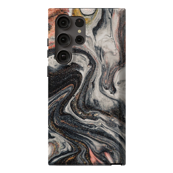 Galaxy S23 Ultra StrongFit Swirls of Marble and The Ripples of Agate by ArtsCase