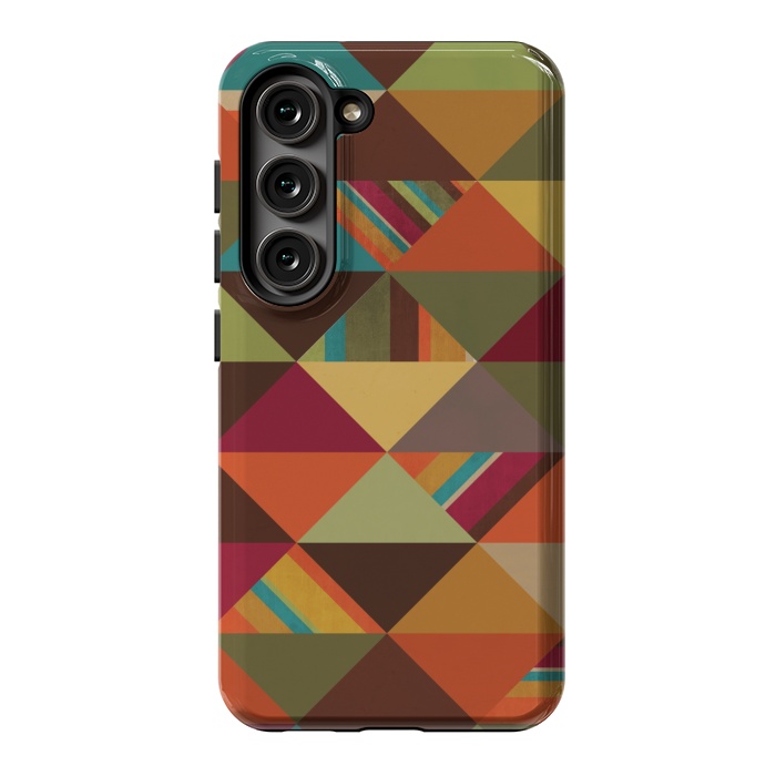 Galaxy S23 StrongFit Autumn Triangles by Noonday Design
