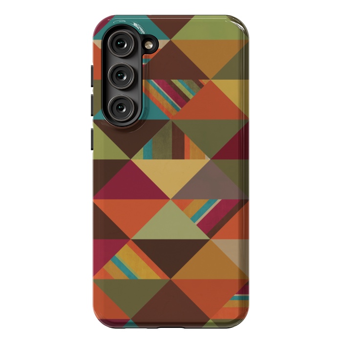 Galaxy S23 Plus StrongFit Autumn Triangles by Noonday Design