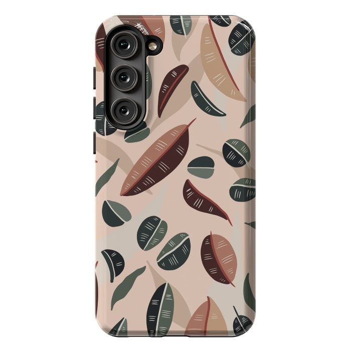Galaxy S23 Plus StrongFit Botanical leaves fall by Mmartabc