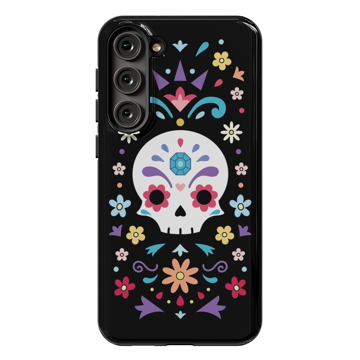 Galaxy S23 Plus StrongFit Cute day of the dead by Laura Nagel