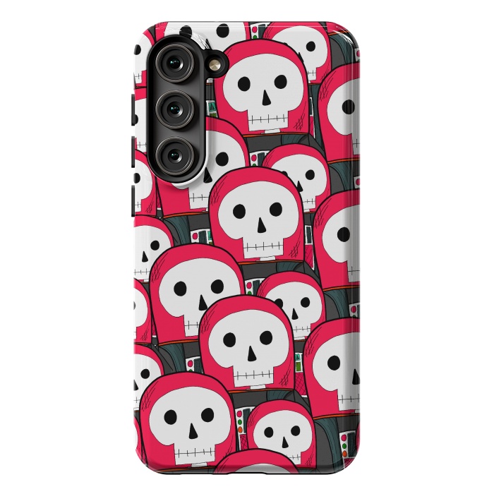 Galaxy S23 Plus StrongFit The skeleton astronauts by Steve Wade (Swade)