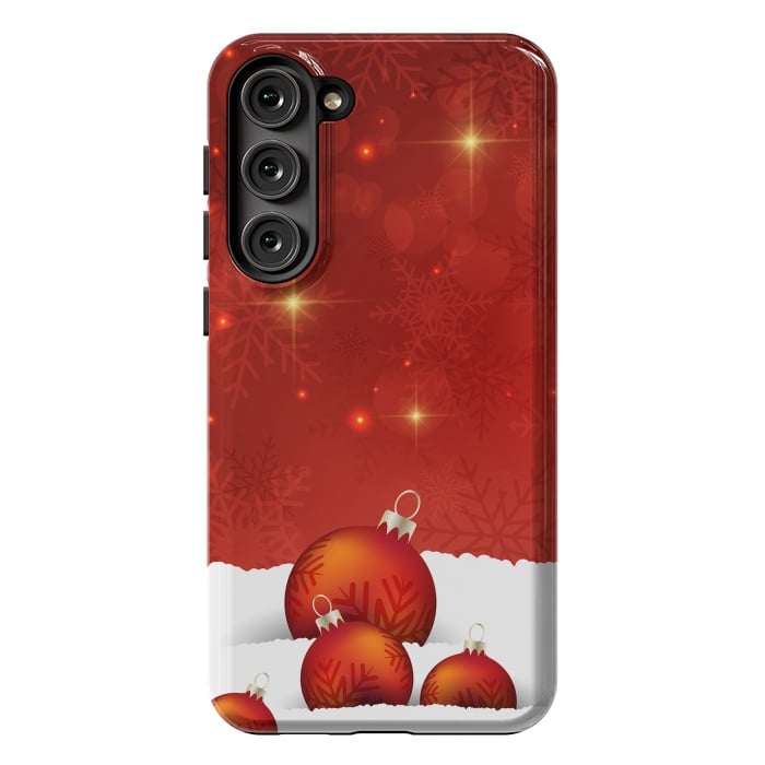 Galaxy S23 Plus StrongFit Red Christmas by Texnotropio