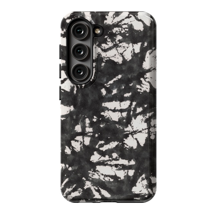 Galaxy S23 StrongFit Black Watercolor Stamp by Hanny Agustine