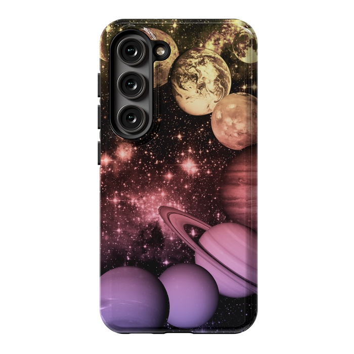 Galaxy S23 StrongFit Pastel gradient Solar System space art by Oana 