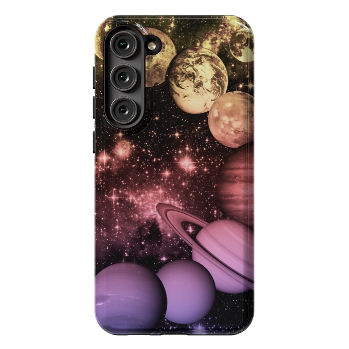 Galaxy S23 Plus StrongFit Pastel gradient Solar System space art by Oana 