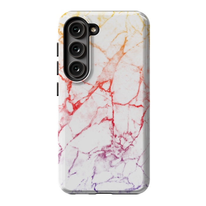 Galaxy S23 StrongFit Colour gradient marble texture by Oana 