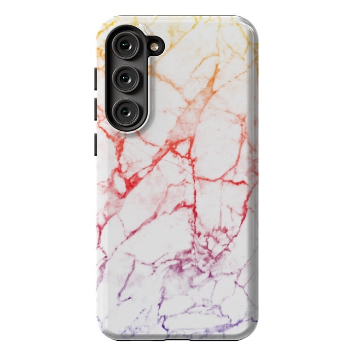 Galaxy S23 Plus StrongFit Colour gradient marble texture by Oana 
