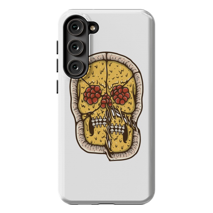 Galaxy S23 Plus StrongFit pizza Skull by Afif Quilimo