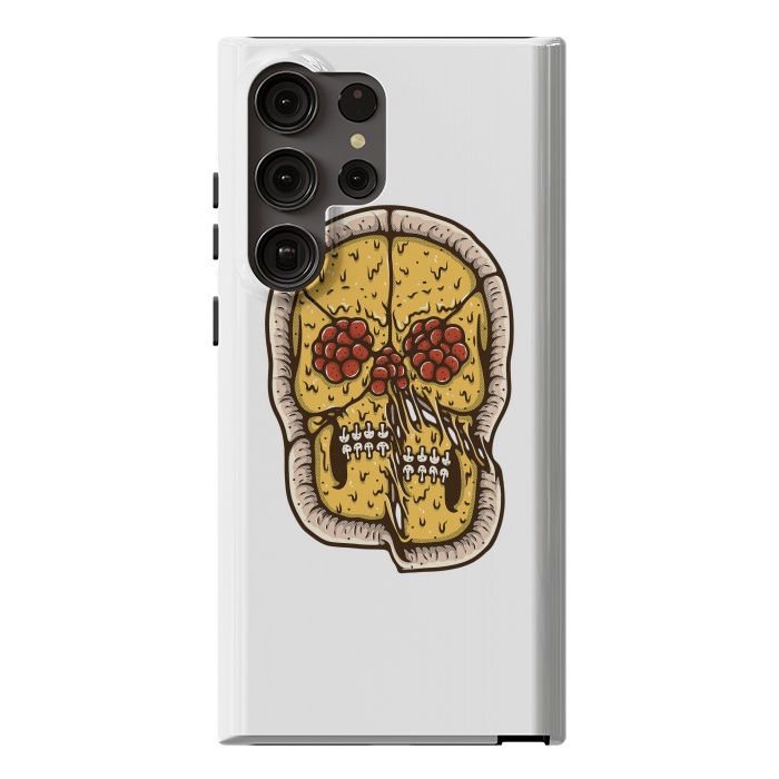 Galaxy S23 Ultra StrongFit pizza Skull by Afif Quilimo