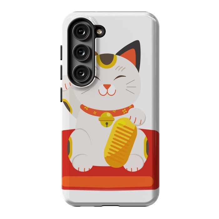Galaxy S23 StrongFit lucky cat by haroulita