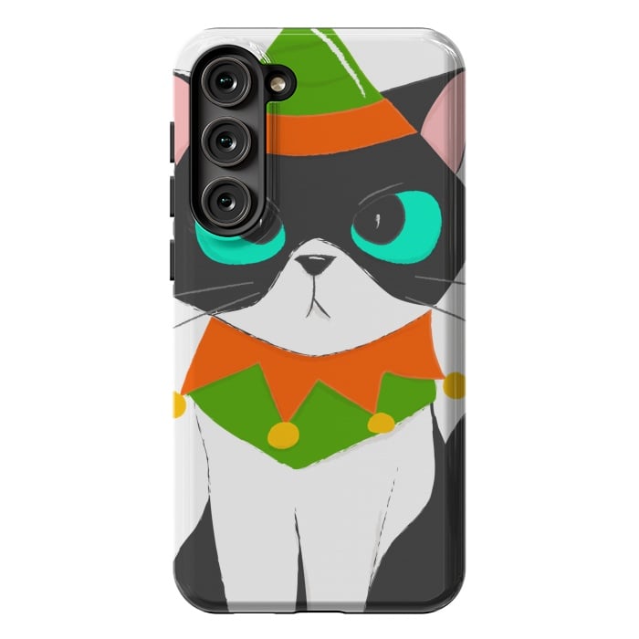 Galaxy S23 Plus StrongFit funny kitty by haroulita