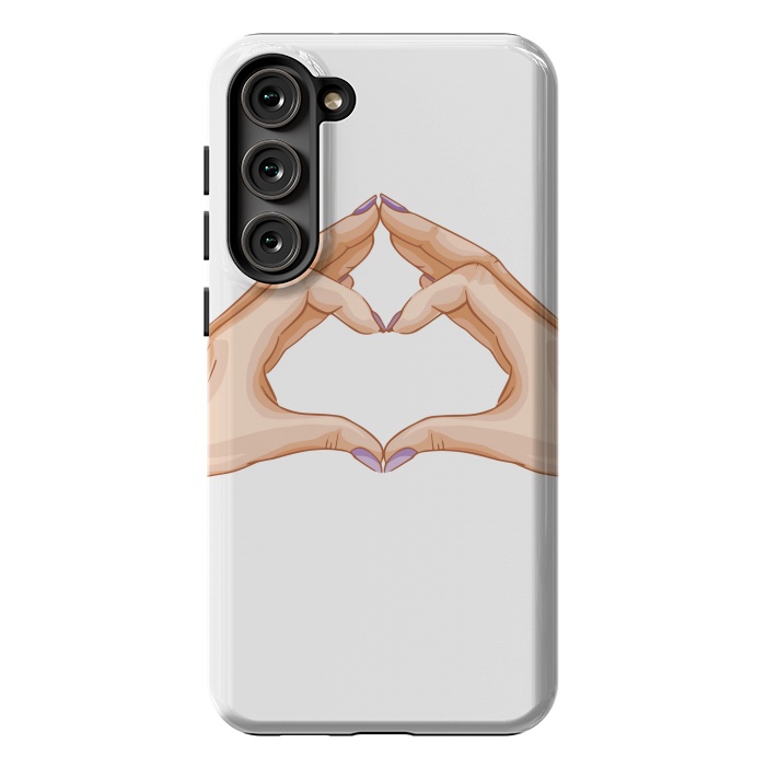 Galaxy S23 Plus StrongFit heart hand  by haroulita
