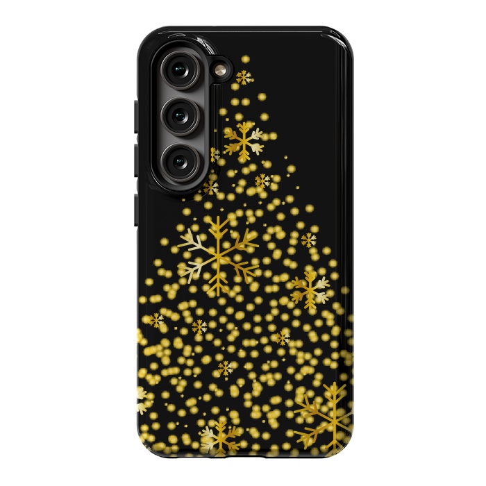 Galaxy S23 StrongFit golden christmas tree by haroulita