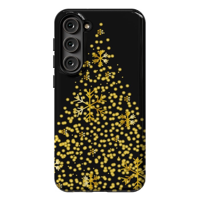 Galaxy S23 Plus StrongFit golden christmas tree by haroulita