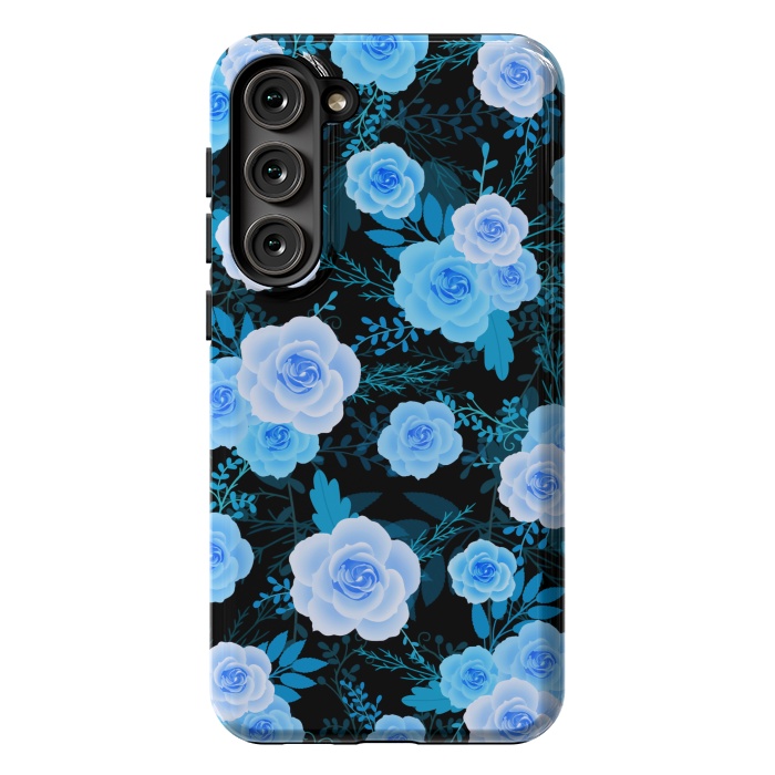 Galaxy S23 Plus StrongFit Blue purple roses by Jms