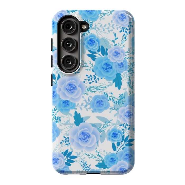 Galaxy S23 StrongFit Blue roses by Jms